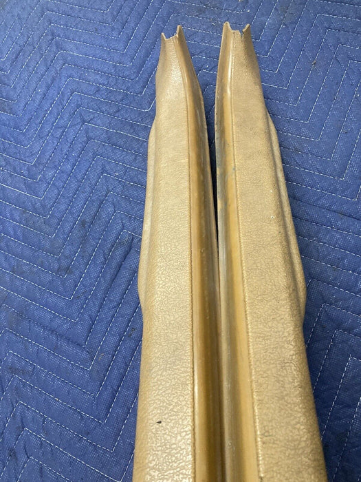 1975-85 Volvo 242 240 244 245 Door Sill Trim Tan Pair LH RH Coupe OEM #1677M