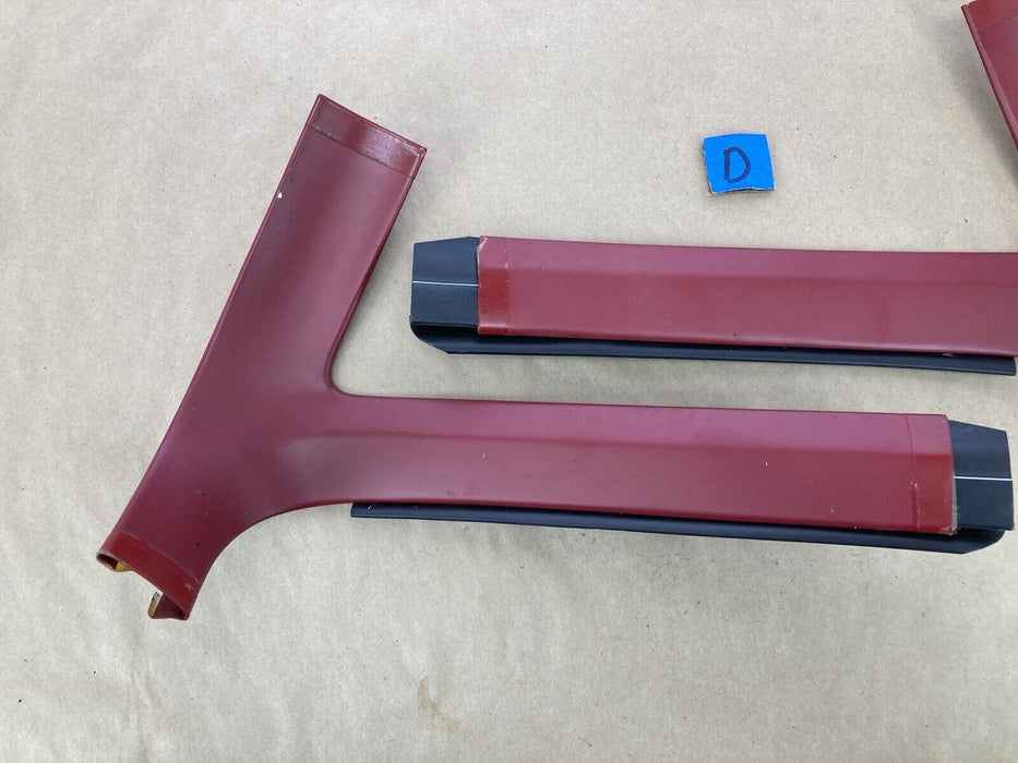 1976-1979 Cadillac Seville Pillar Trim Red Pair A C Left Right OEM #1831M