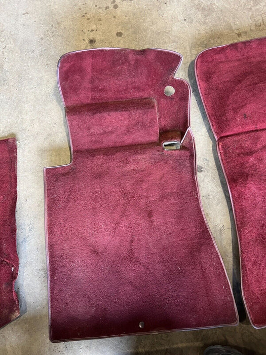 1979-85 Mercedes 300SD W126 Maroon Interior Molded Carpet Full Set OEM #440EM