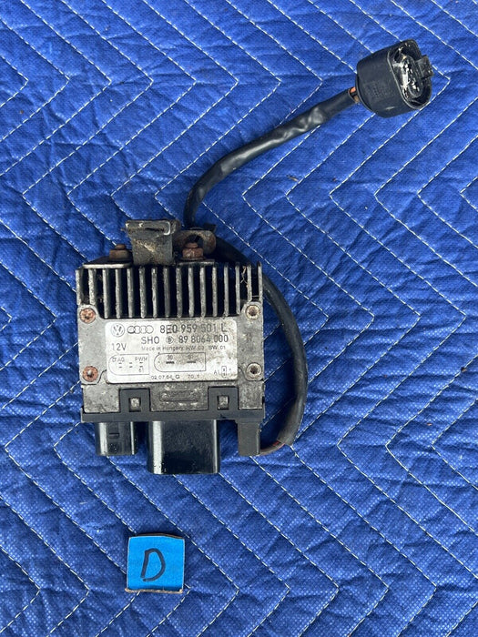 2003-09 Audi S4 B6 B7 8E Radiator Cooling Fan Control Module 8E0959501L OE#487EM