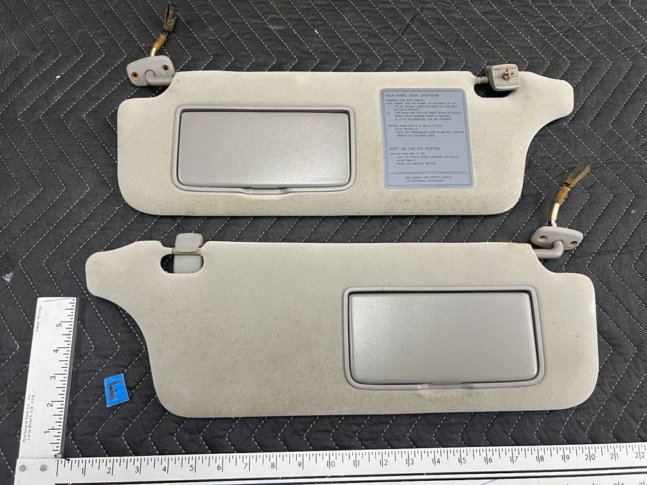 1998-2002 Isuzu Trooper Pair LH & RH Sun Visor Shade Cover Set OEM #903EM