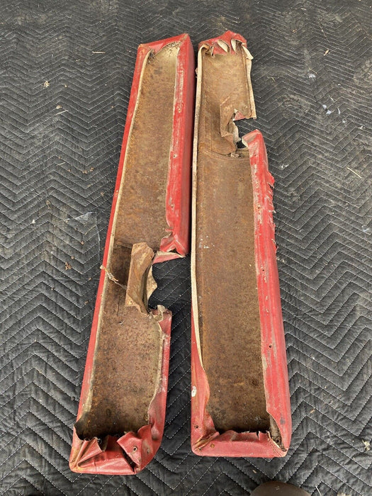 1961-1964 Buick Electra 225 Coupe Door Arm Rest Handles L & R Red OEM #2956E