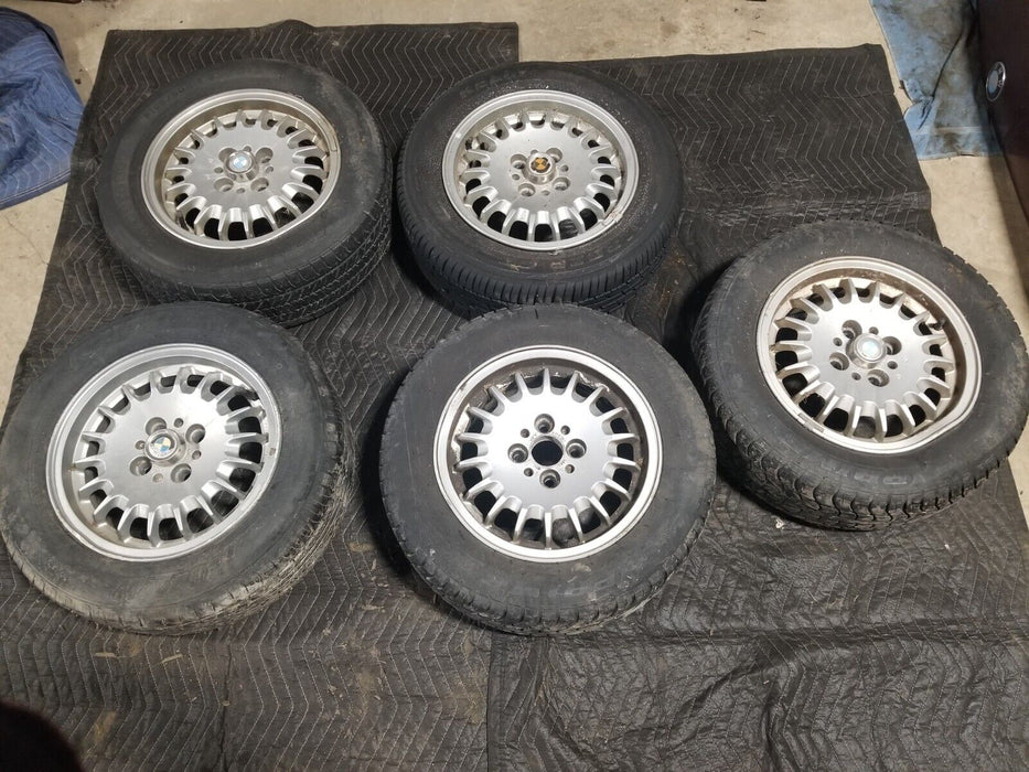 1984-1993 BMW E30 318i 325i WHEEL RIM SET OF 5 14" 4x100 OEM #CN603