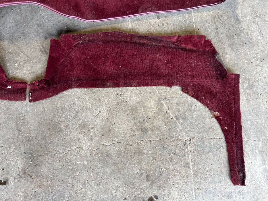 1979-85 Mercedes 300SD W126 Maroon Interior Molded Carpet Full Set OEM #440EM