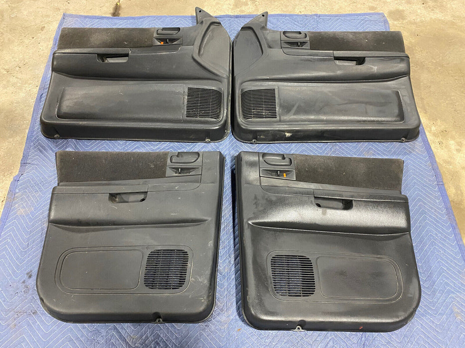 2001-2004 Dodge Dakota Front & Rear Door Card Panel Set Dark Gray L R OEM #2469E