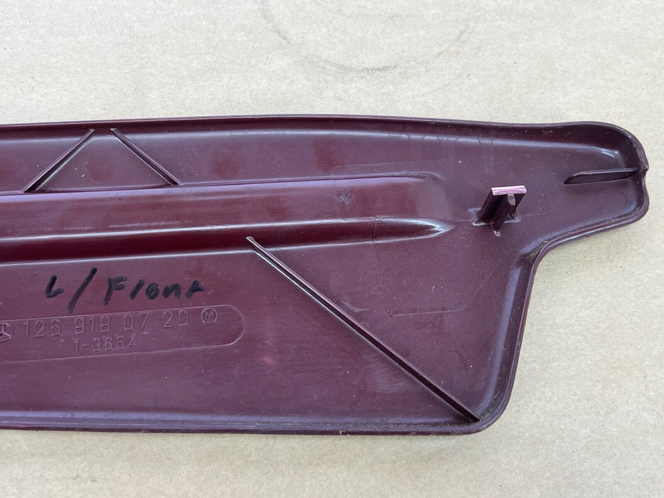 1979-1985 Mercedes 300SD W126 Driver Maroon Seat Track Trim 1269190720 OEM#266EM