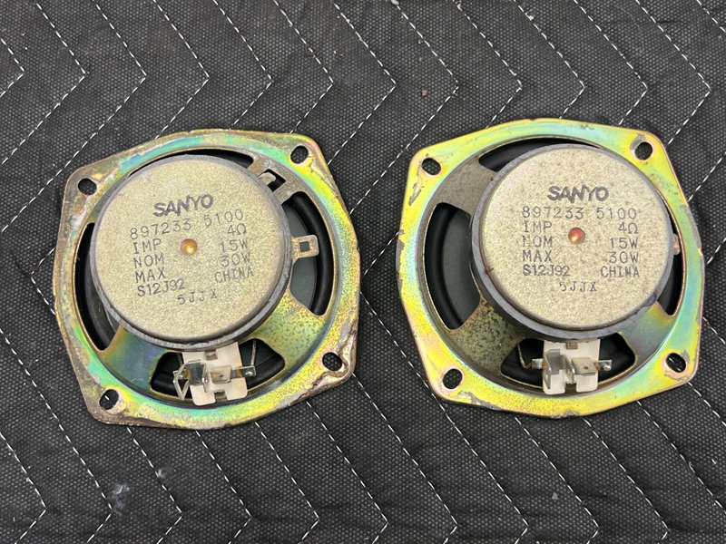 1998-2002 Isuzu Trooper Set LH & RH Sanyo Speaker Tweeters 8972335100 OEM #901EM