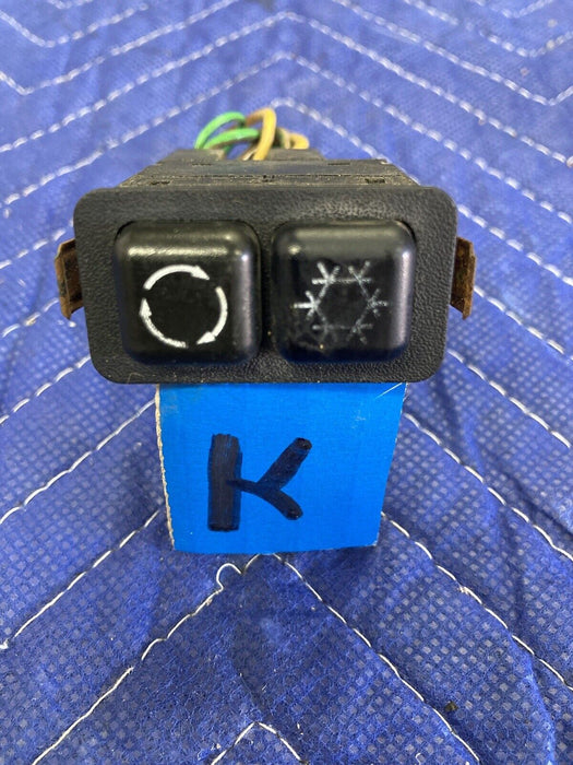 1984-1991 BMW 318i 325i E30 AC Climate Control Switch Button 1380557 OEM #2549M