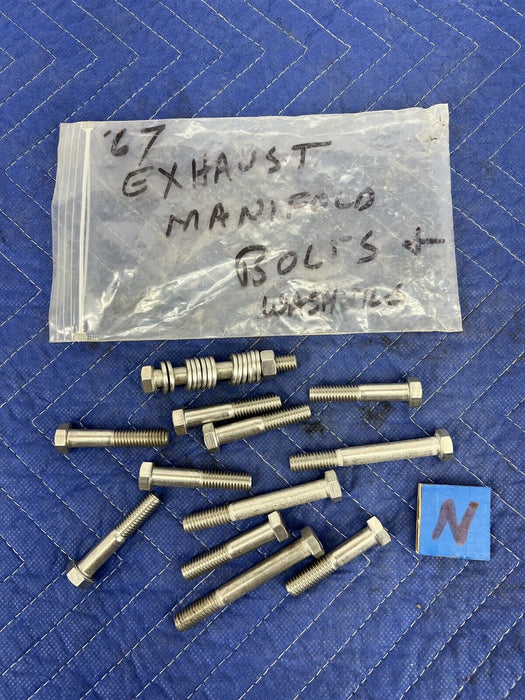 1956-1982 Corvette SBC C2 C3 Small Block Exhaust Manifold Bolt Set GM SS #3326E