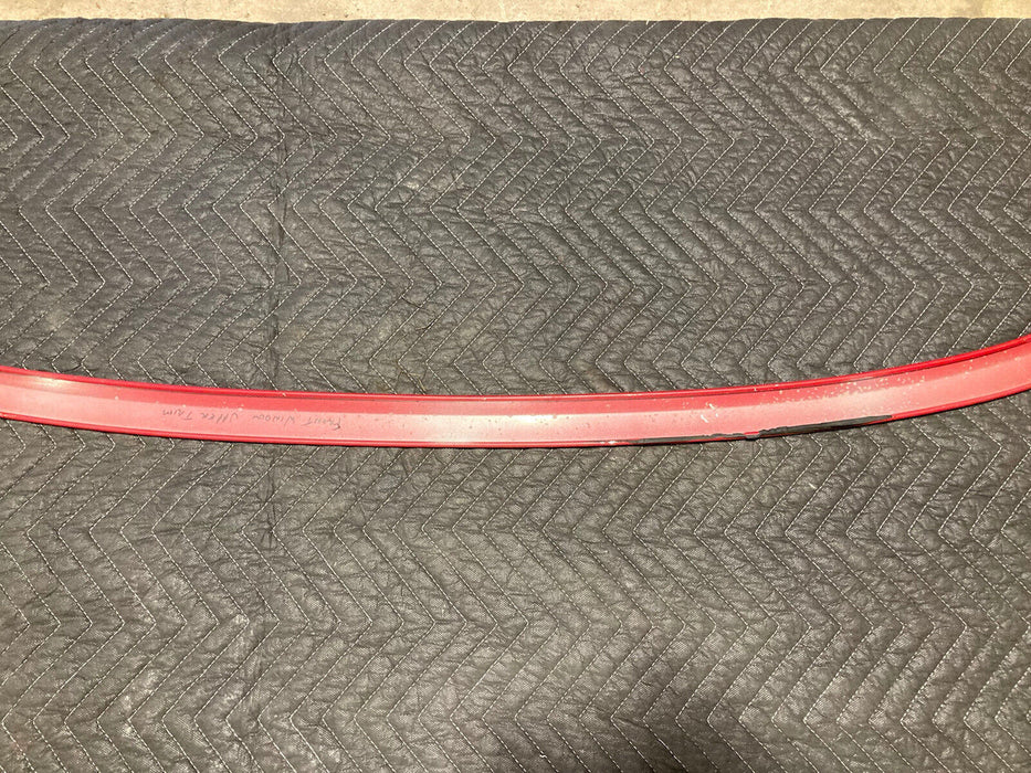 1976-1979 Cadillac Seville Front Window Trim Upper Red Windshield OEM #1822M