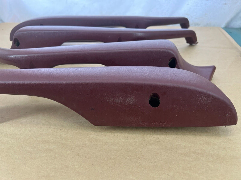 1979-1985 Mercedes 300SD W126 Set L/R Maroon Door Arm Rests 1269701001 OEM#277EM