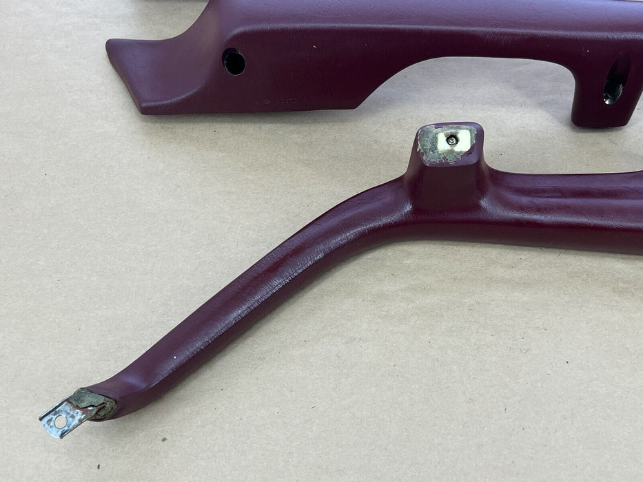 1979-1985 Mercedes 300SD W126 Set L/R Maroon Door Arm Rests 1269701001 OEM#277EM