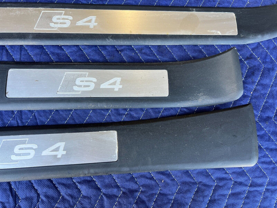 2003-2009 Audi S4 B6 B7 8E Set of 4 Door Sill Scuff Guards 8E0853376A OEM #674EM