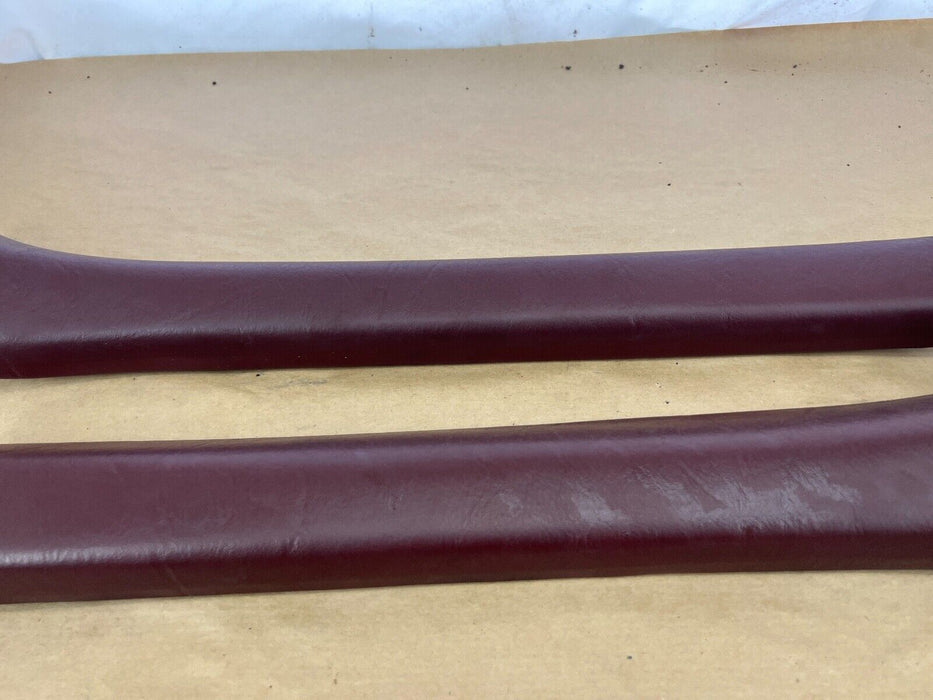 1979-1985 Mercedes 300SD W126 Pair Left + Right Maroon A-Pillar Trim OEM #300EM