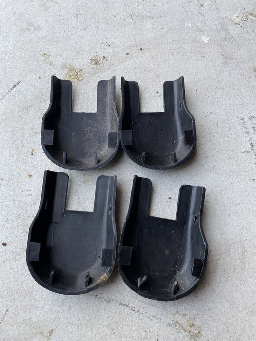 99-01 Isuzu Vehicross Front Bucket Seat Trim Lower Track Covers OEM Black #1689E