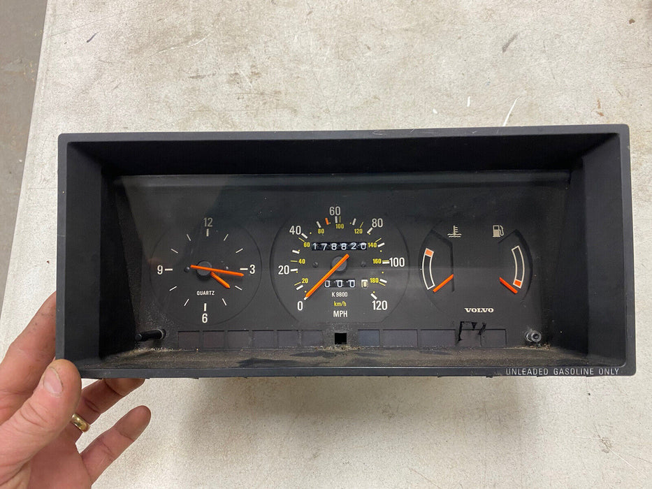 1988-1991 Volvo 240 Gauge Cluster K9800 From 1990 Wagon 245 178,820 OEM #1857E