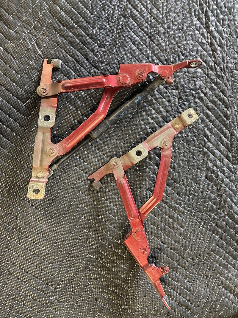 2007-2009 Ford Fusion L & R Rear Deck Lid Trunk Hinges Red OEM #2974E