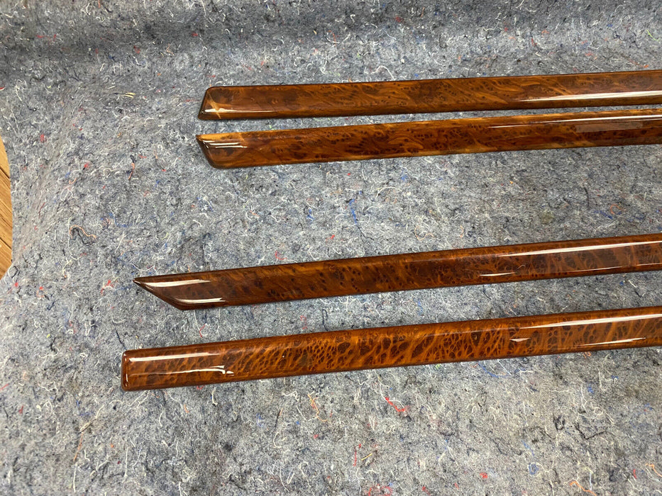 1997-03 BMW E39 Front & Rear Set (4) Door Wood Trim Molding VAVONA OEM #1224E