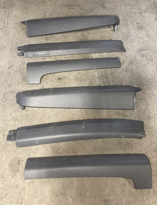 2003-2011 Honda Element Roof Trim Panels Lot Gray Moldings W/ Bolt Covers #642MM