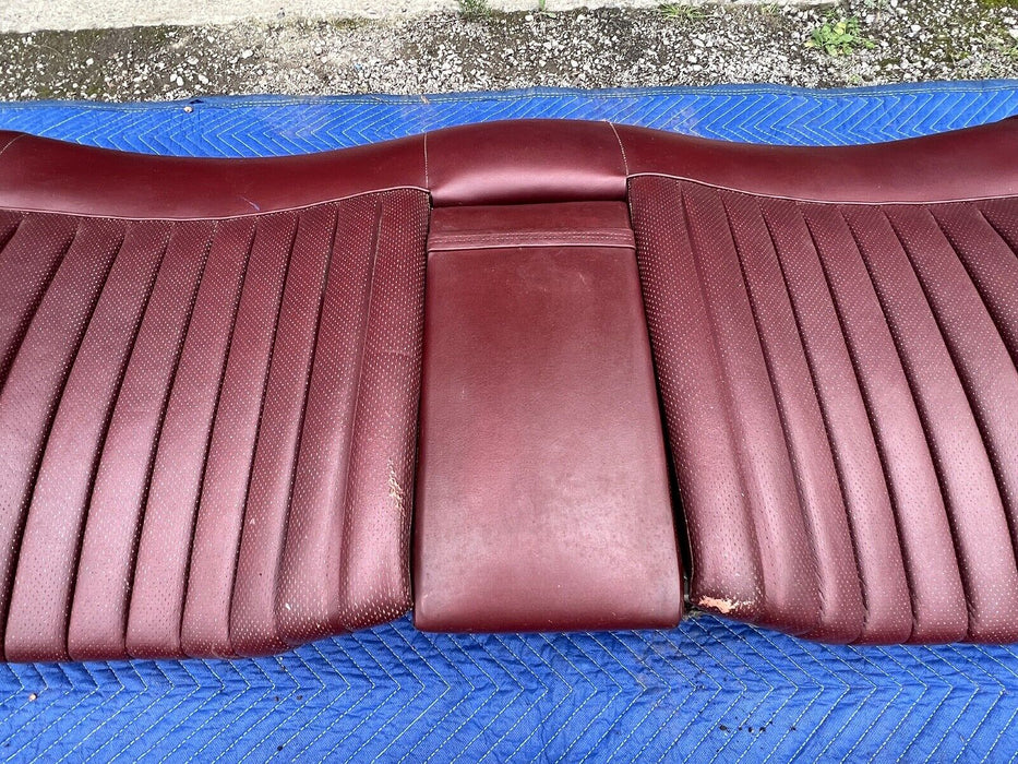 1979-1985 Mercedes 300SD W126 Maroon Leather Rear Seat 1269200750 OEM#319EM