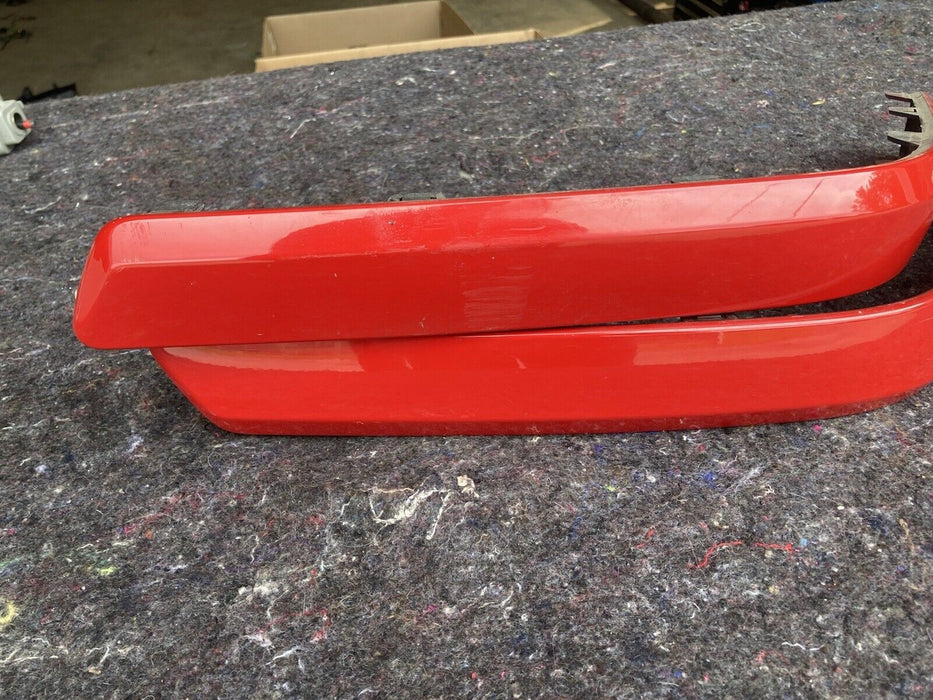 2005-07 Volvo S60R S60 V70 R Left Right Bumper Trim Red Pair 08607456 OEM #1213M