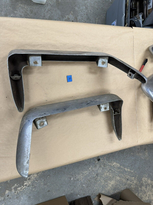 1968-1973 Corvette C3 GM Rear Split Bumper RH & LH Chrome Pair OEM #3259E