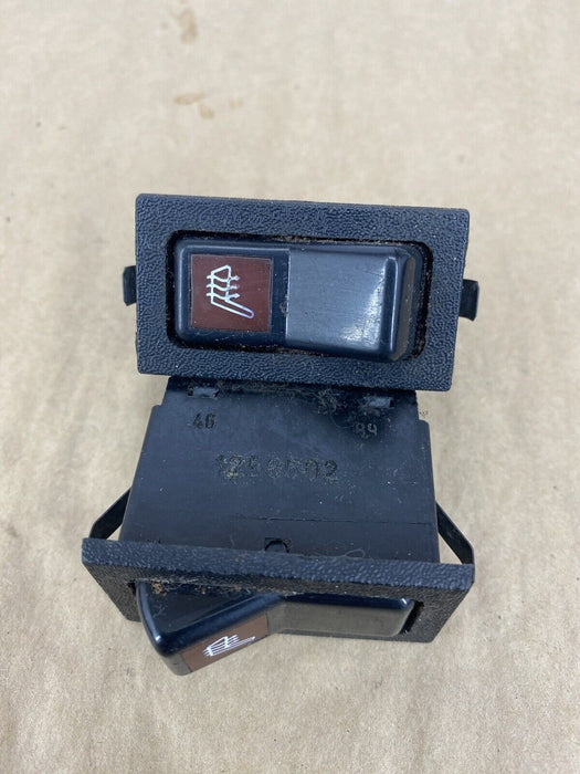 1986-1993 Volvo 240 244 245 Heated Seat Switch L & R Pair Front 1258502 #2721E