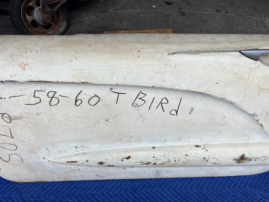 1958-1960 Ford Thunderbird Driver Side LH Left Door White OEM #838EM