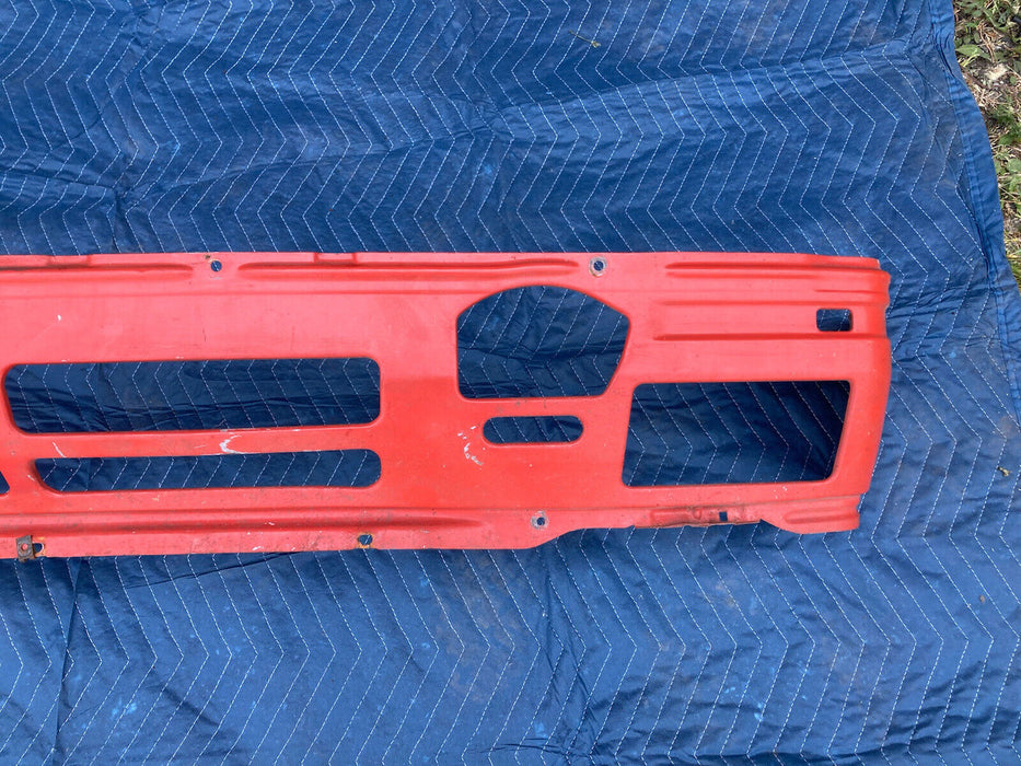 1982-1994 BMW E30 318i 325i Metal Bumper Red Valance Front Grille OEM #2340M