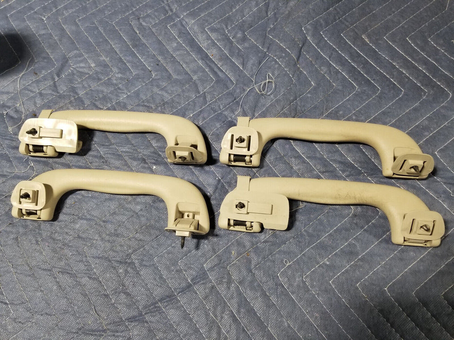 2002-2008 Jaguar X-Type 2.5L Overhead Grab Handle Roof Set Of 4 Tan OEM #1950E