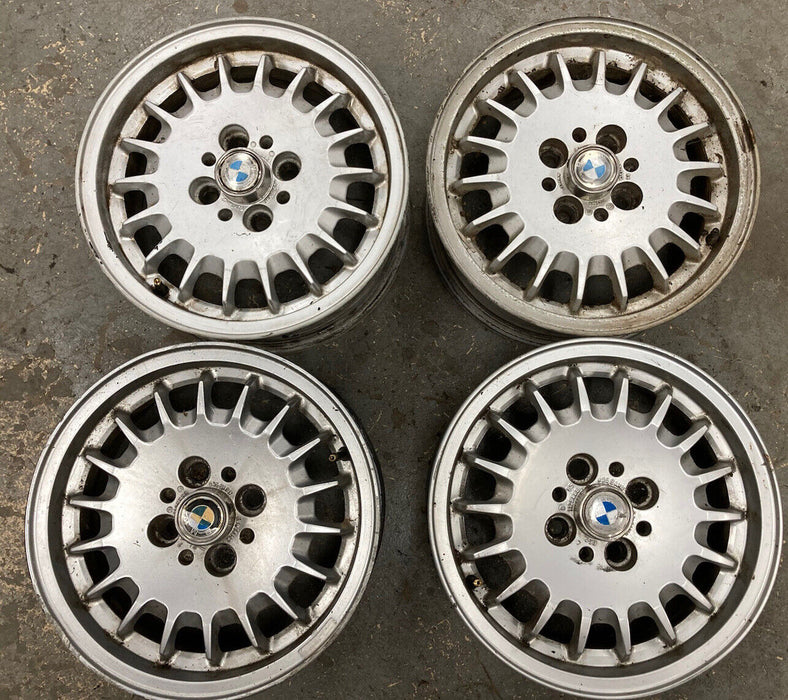 1982-1994 BMW E30 318i 325i Rims Set Of 4 1125688 6Jx14H2 E35 Mag OEM #2500M