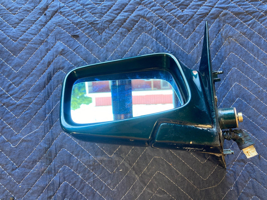 1986-1994 BMW 7 Series E32 Left Rear View Mirror Green Drivers Side OEM #1037M