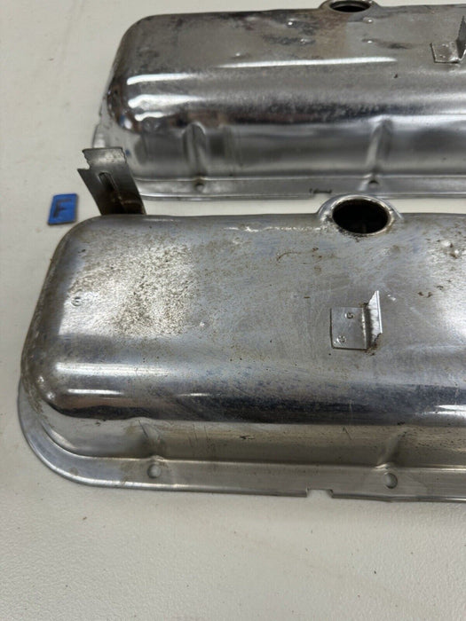 1965-1974 Corvette C3 GM 427 Big Block BBC Valve Covers Chrome Pair OEM #3274E