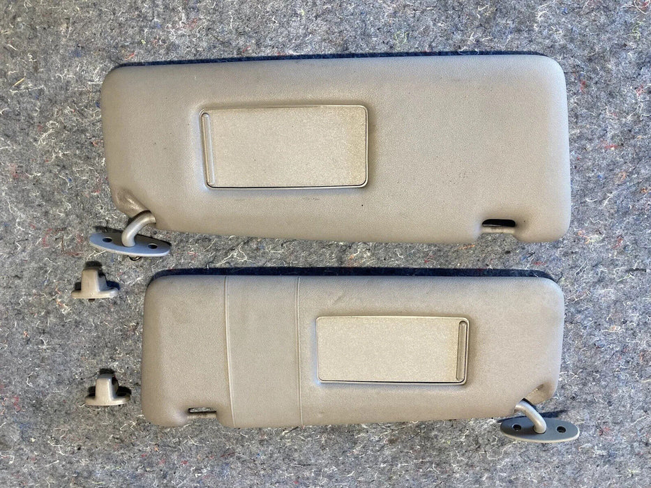 1986-1994 BMW 7 Series E32 Sun Visors Pair Left Right Windshield OEM #864M