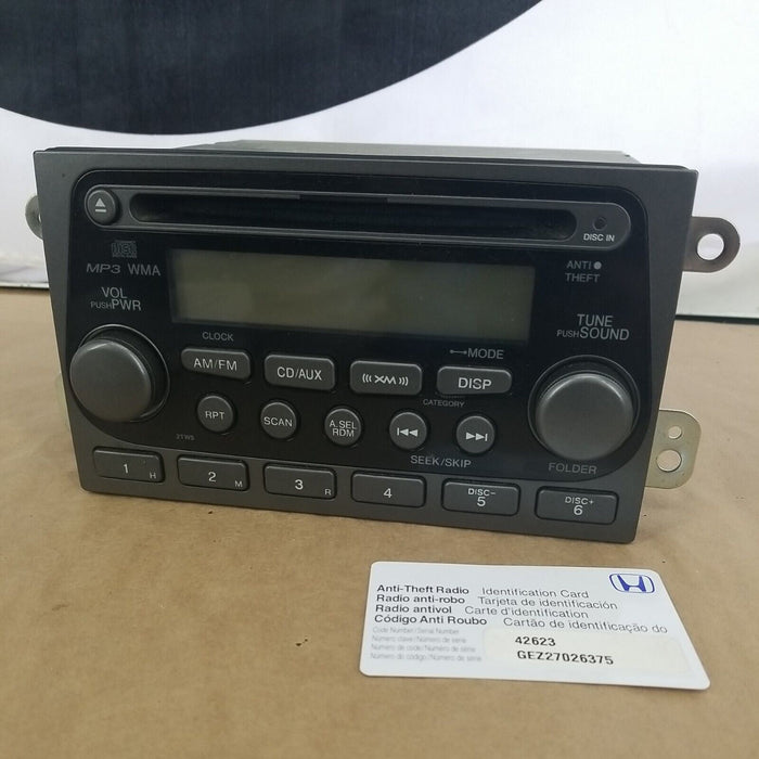 Honda Element AM FM CD XM Player Radio Receiver Console OEM w/VIN #501CNj