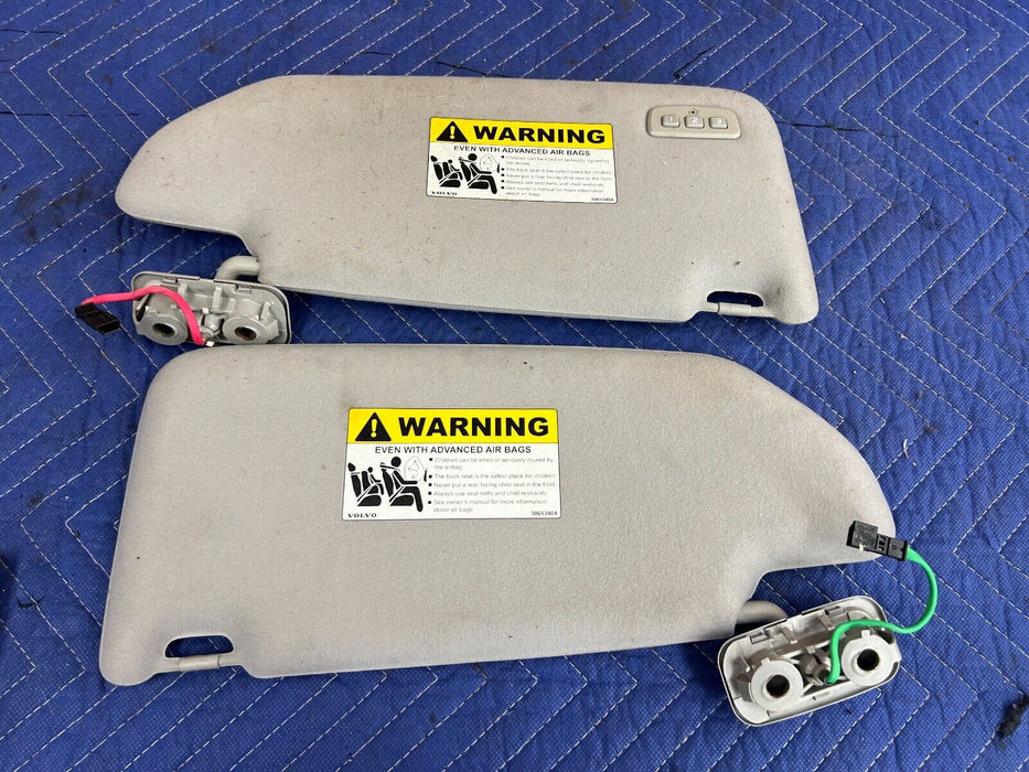 2005-2007 Volvo S60R V70R Pair Right & Left Sun Visor Sun Shade OEM #1213EM