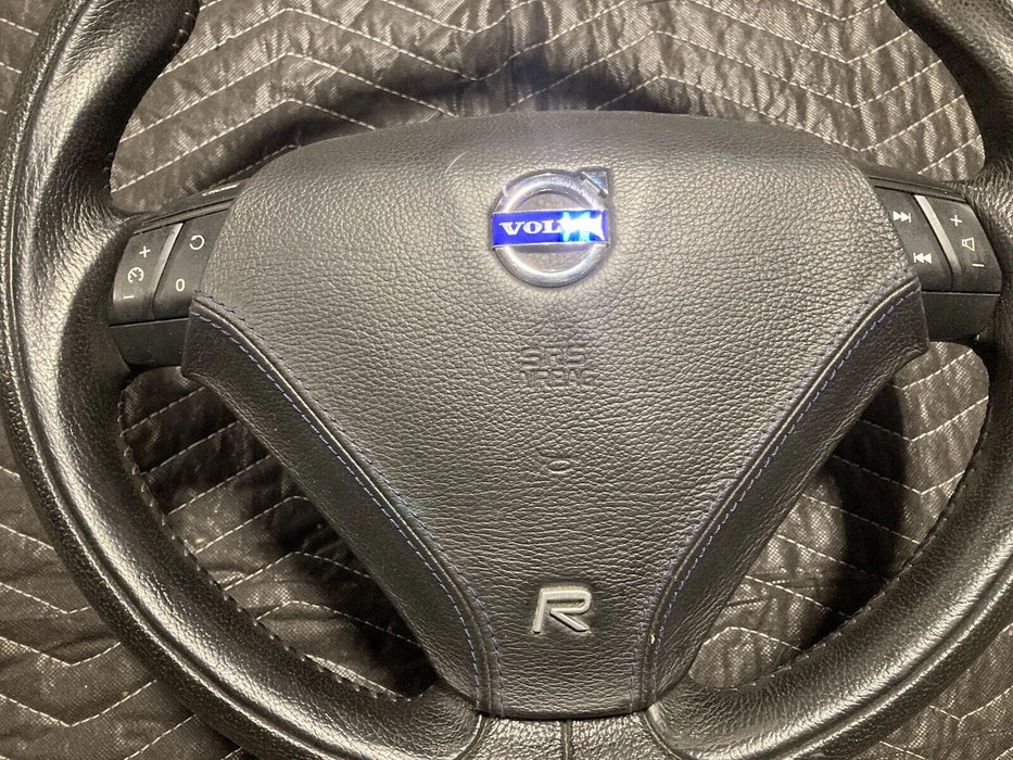 2005-2007 Volvo S60R V70R Steering Wheel Blue Emblem With Controls OEM #1449M