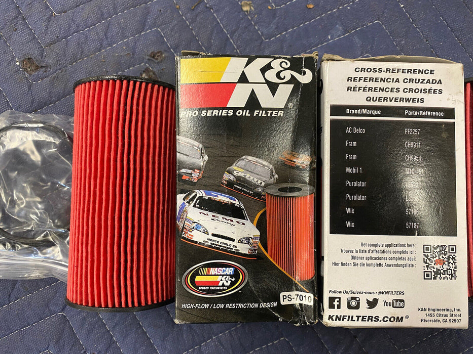 x2 K&N Premium Oil Filter PS-7010 Engine Oil Filter Cartridge Filter #2551E
