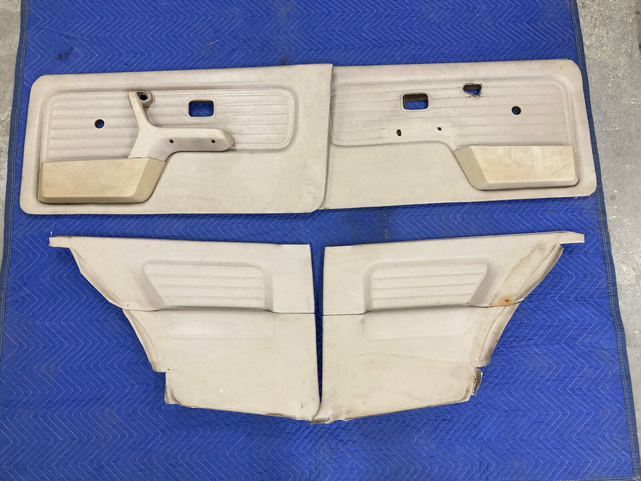 1982-1994 BMW E30 318i 325i Door Cards Front Rear Sedan Tan Set Of 4 OEM #2507M