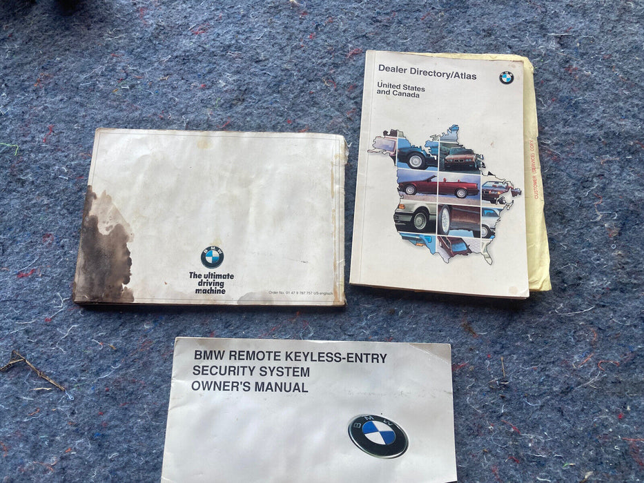 1986-1994 BMW 7 E32 740il Owners Manual Book OEM #1175M