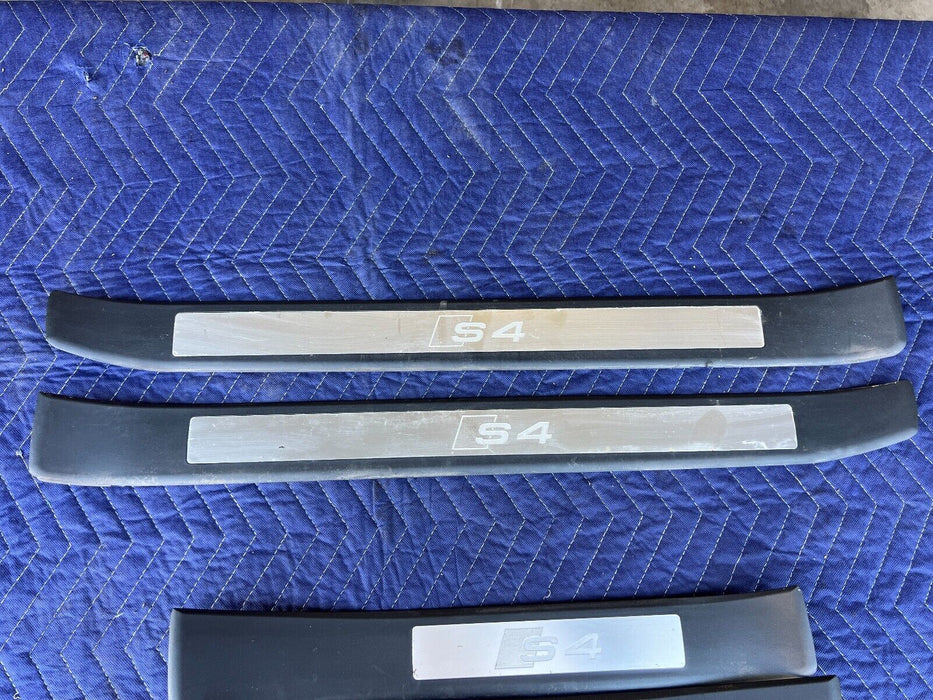 2003-2009 Audi S4 B6 B7 8E Set of 4 Door Sill Scuff Guards 8E0853376A OEM #674EM