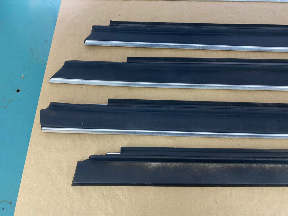 1981-1993 Volvo 240 244 245 Door Upper Sill Window Trim Door Set Of 4 OEM #2125E