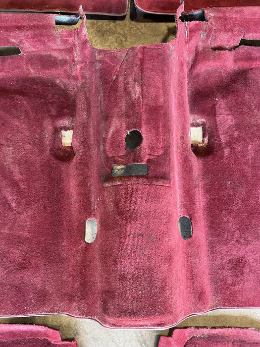 1979-85 Mercedes 300SD W126 Maroon Interior Molded Carpet Full Set OEM #440EM