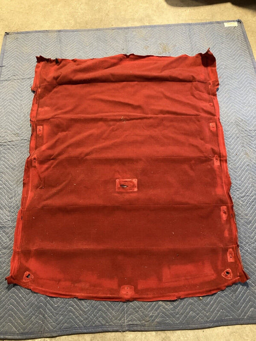 1976-1979 Cadillac Seville Ceiling Roof Headliner Red Cloth Sedan OEM #1742M