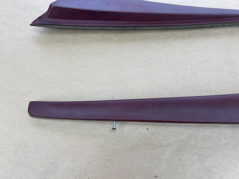 1979-1985 Mercedes 300SD W126 Set of Front Rear L + R Maroon Door Trim OEM#275EM