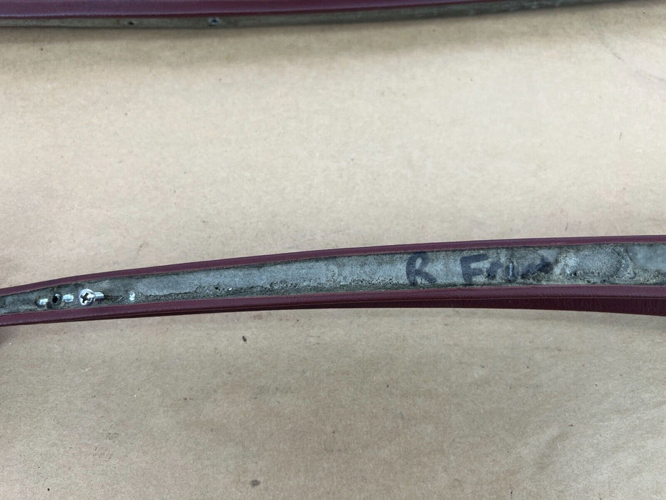 1979-1985 Mercedes 300SD W126 Set of Front Rear L + R Maroon Door Trim OEM#275EM