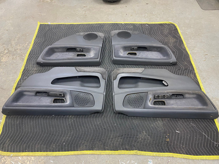 1998-2000 Volvo V70 V70R Charcoal Door Card Panel Set Front & Rear OEM #2976E