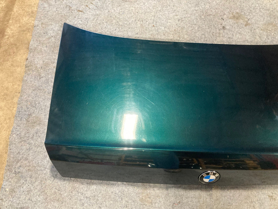 1986-1994 BMW 7 Series E32 Deck lid Trunk Panel Green Hatch Rear OEM #1075M