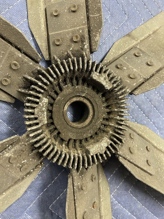 Volvo B21 B230 Solid Metal Engine Fan Blades & Clutch 140 164 240 260 OEM #2156E