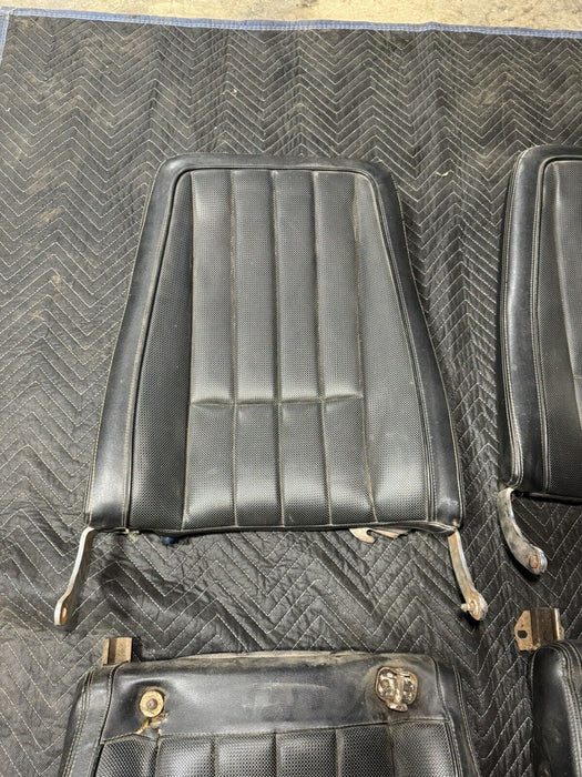 1968-1969 Corvette C3 Front Seat Pair Black w/Tracks Left & Right OEM #3212E